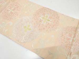 アンティーク　華紋に唐草模様織り出し袋帯（材料）